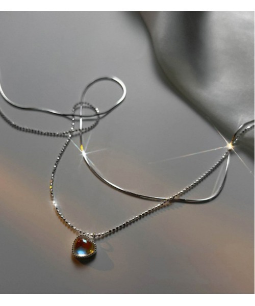 SONA（ソナ）の「SONYUNARA  オーロラハートネックレス（ネックレス・レディース・シルバー・ONE SIZE）」の6枚目の写真