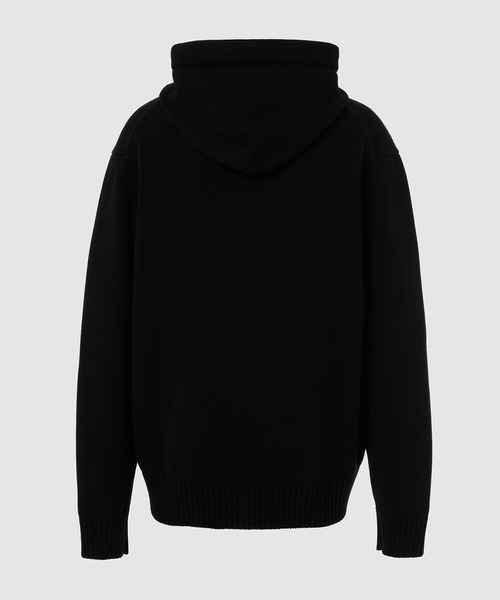 1017 ALYX 9SM(アリクス)の「LOGO KNIT HOODED SWEATER(パーカー・メンズ・ブラック・M/L/XL)」の2枚目の写真