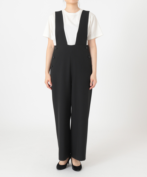 セール】TRストレッチダブルボタンサロペット（サロペット