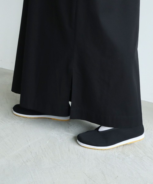 yuni 80/2強撚ギャバコットン ジャンパースカート yuni（ユニ ）の「△80/2強撚ギャバコットン jumper skirt