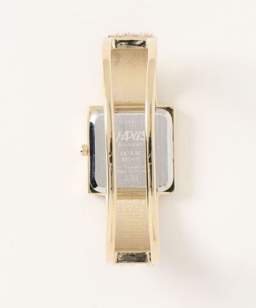 Three Four Time（ｽﾘｰﾌｫｰﾀｲﾑ）の「ハラコ合皮バングルウォッチ　/　時計（アナログ腕時計・レディース・ホワイト/ベージュ・FREE）」の3枚目の写真