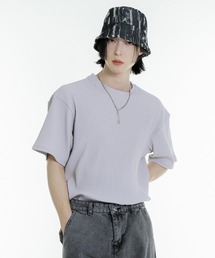 FOLLOWIN | 【UNISEX】プリーツラウンド半袖Tシャツ(Tシャツ/カットソー)