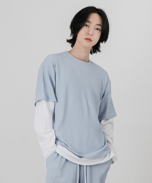 FOLLOWIN(フォロウィン)の「【UNISEX】プリーツラウンド半袖Tシャツ(Tシャツ/カットソー・レディース・ホワイト/ブラック/グレー/ブルー・FREE)」の17枚目の写真