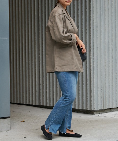 CIAOPANIC TYPY（チャオパニックティピー）の「【セットアップ対応】グレンチェックダブルシャツジャケット（テーラードジャケット・メンズ・ブラウン/グレー・M/L）」の7枚目の写真