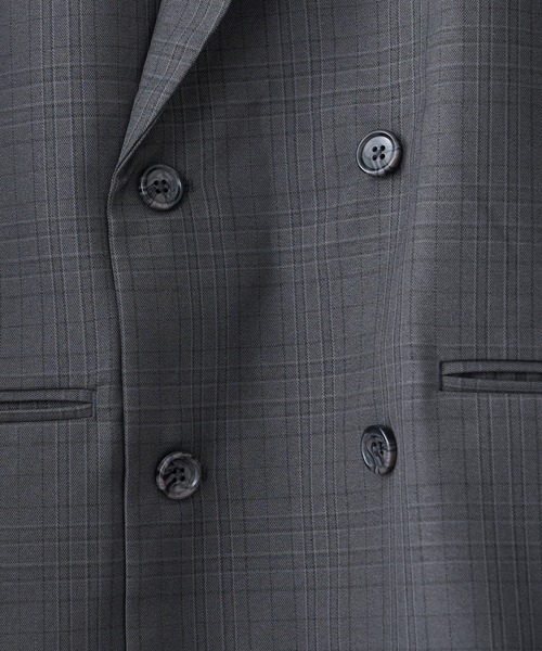 CIAOPANIC TYPY（チャオパニックティピー）の「【セットアップ対応】グレンチェックダブルシャツジャケット（テーラードジャケット・メンズ・ブラウン/グレー・M/L）」の20枚目の写真