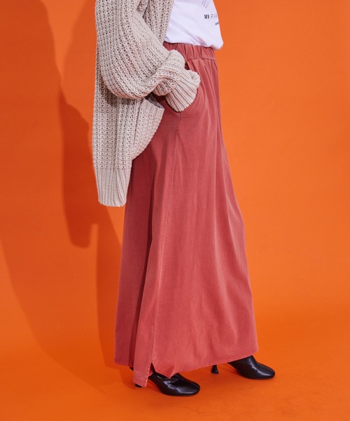 AMERICAN HOLIC（アメリカンホリック）の「ピグメント加工タイトカットスカート（スカート・レディース・チャコールグレー/ブルー/テラコッタ・S/M/L）」の3枚目の写真