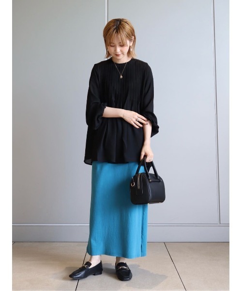 AMERICAN HOLIC（アメリカンホリック）の「ピグメント加工タイトカットスカート（スカート・レディース・チャコールグレー/ブルー/テラコッタ・S/M/L）」の21枚目の写真