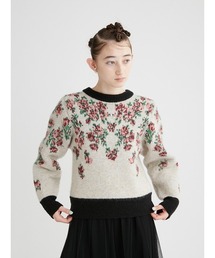 FURFUR（ファーファー）の「フラワージャガードセーター（ニット