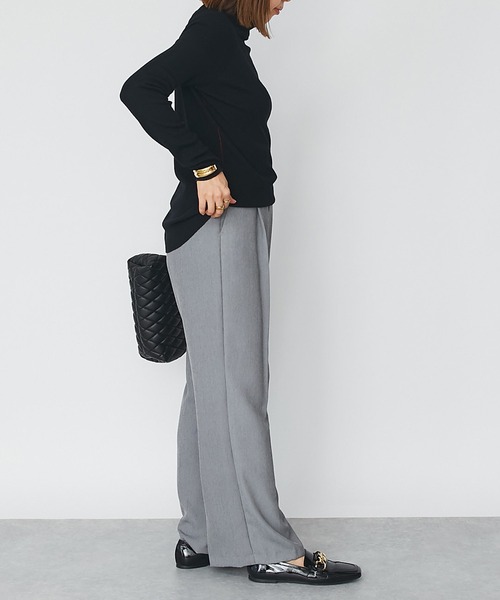 RIVE DROITE（リヴドロワ）の「WEB限定/さらりとした肌触り美脚パンツ（その他パンツ・レディース・グレー/ブラック・FREE）」の21枚目の写真