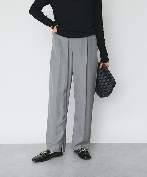 RIVE DROITE（リヴドロワ）の「WEB限定/さらりとした肌触り美脚パンツ（その他パンツ・レディース・グレー/ブラック・FREE）」の19枚目の写真