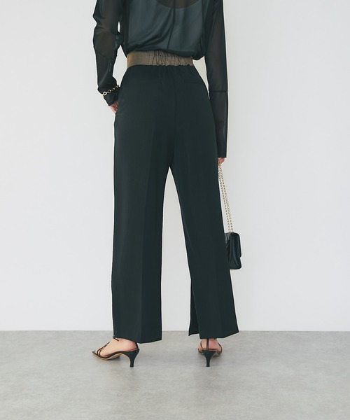 RIVE DROITE（リヴドロワ）の「WEB限定/さらりとした肌触り美脚パンツ（その他パンツ・レディース・グレー/ブラック・FREE）」の13枚目の写真