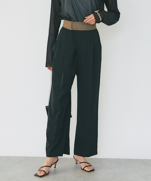 RIVE DROITE（リヴドロワ）の「WEB限定/さらりとした肌触り美脚パンツ（その他パンツ・レディース・グレー/ブラック・FREE）」の11枚目の写真