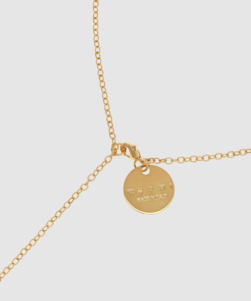 MARNI(マルニ)の「TRAPEZE NECKLACE/トゥラピーズ ネックレス(ネックレス・レディース・ブラック/クリーム・ONE SIZE)」の4枚目の写真