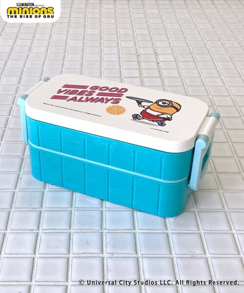 MINIONS（ミニオンズ）の「◇ランチボックス 2段 BL ＜ミニオンズ