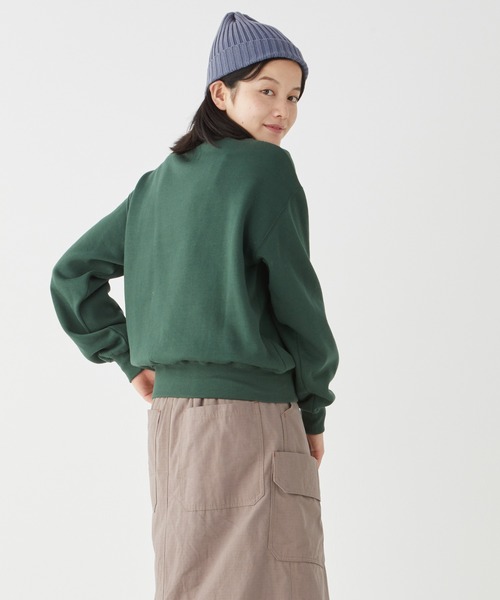 KRIFF MAYER Lady's Collection（クリフメイヤーレディースコレクション）の「速乾裏起毛ボートネック（スウェット・レディース・ベージュ/ネイビー/グリーン/オフホワイト/オリーブ・LARGE/MEDIUM）」の20枚目の写真