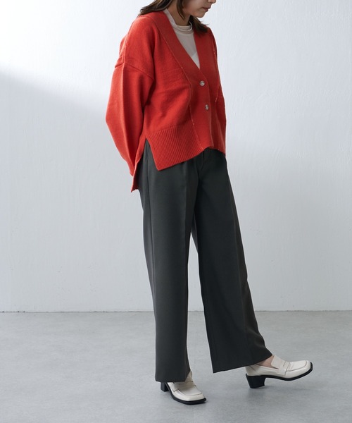 Lui's（ルイス）の「【カタログ掲載アイテム】配色ステッチショートカーディガン（カーディガン/ボレロ・レディース・パープル/オフホワイト/オレンジ/ブラック・FREE）」の20枚目の写真