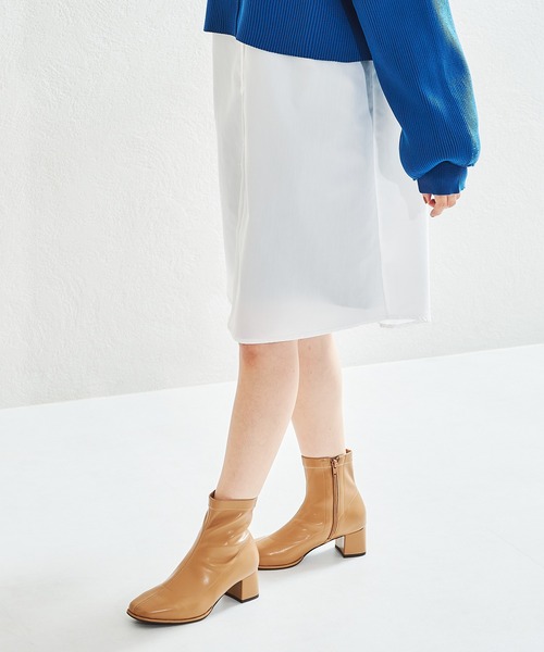 ORiental TRaffic（オリエンタルトラフィック）の「オーバースクエアトゥストレッチブーツ 21416（ブーツ・レディース・ホワイト/ブラック/ブルー/キャメル・LL/S/M/L/3L/SS）」の10枚目の写真