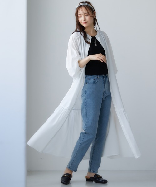 miclat（ミクラ）の「大きいサイズ 袖ボリュームシャツワンピース miclat（ワンピース・レディース・オフホワイト/カーキ・LL/3L/4L/L/5L）」の10枚目の写真