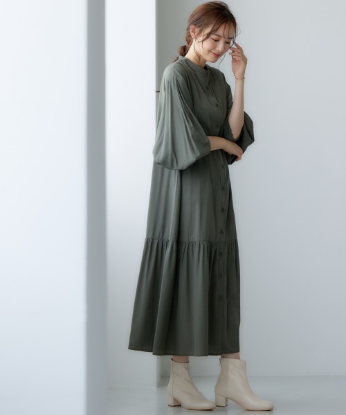 miclat（ミクラ）の「大きいサイズ 袖ボリュームシャツワンピース miclat（ワンピース・レディース・オフホワイト/カーキ・LL/3L/4L/L/5L）」の20枚目の写真