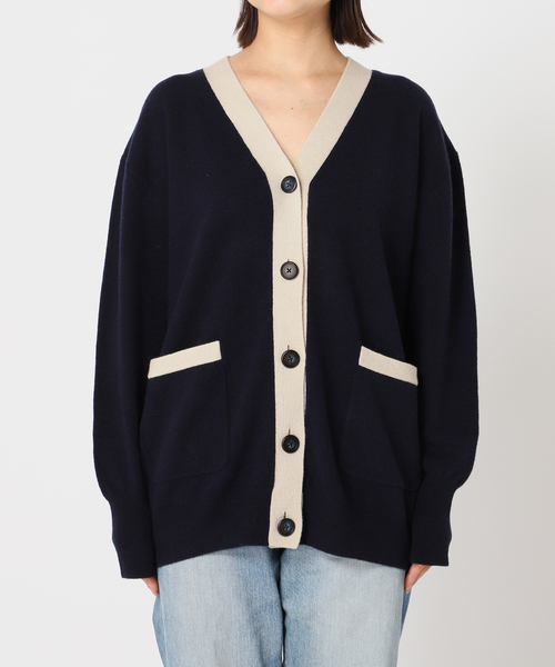 Plage - Plage プラージュ スーパーファインウールカシミヤVネックカーディガン plage（プラージュ）の「スーパーファインウールカシミヤVネック