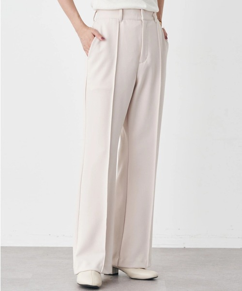 earth music&ecology（アースミュージックアンドエコロジー）の「センターシームパンツ（その他パンツ・レディース・ブラック/ダークグリーン/ベージュ/パープル・S/M）」の3枚目の写真