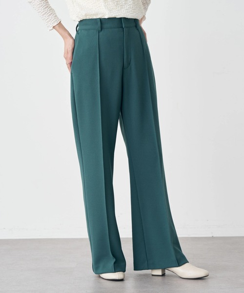 earth music&ecology（アースミュージックアンドエコロジー）の「センターシームパンツ（その他パンツ・レディース・ブラック/ダークグリーン/ベージュ/パープル・S/M）」の4枚目の写真