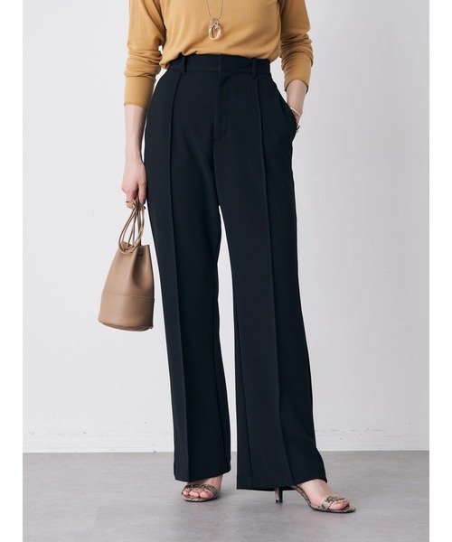 earth music&ecology（アースミュージックアンドエコロジー）の「センターシームパンツ（その他パンツ・レディース・ブラック/ダークグリーン/ベージュ/パープル・S/M）」の5枚目の写真