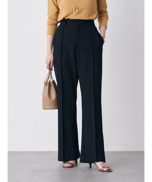 earth music&ecology（アースミュージックアンドエコロジー）の「センターシームパンツ（その他パンツ・レディース・ブラック/ダークグリーン/ベージュ/パープル・S/M）」の6枚目の写真