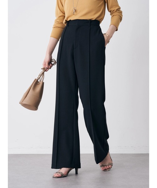 earth music&ecology（アースミュージックアンドエコロジー）の「センターシームパンツ（その他パンツ・レディース・ブラック/ダークグリーン/ベージュ/パープル・S/M）」の7枚目の写真