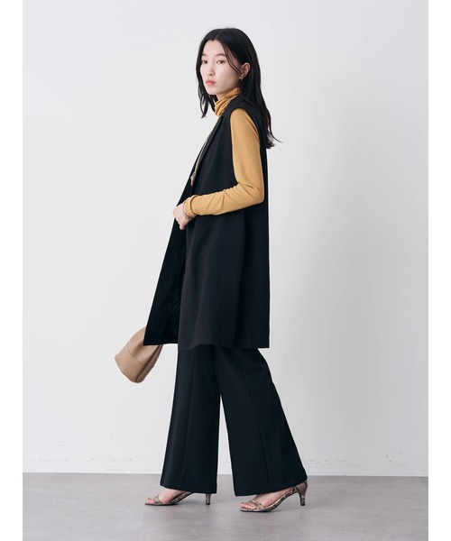 earth music&ecology（アースミュージックアンドエコロジー）の「センターシームパンツ（その他パンツ・レディース・ブラック/ダークグリーン/ベージュ/パープル・S/M）」の10枚目の写真