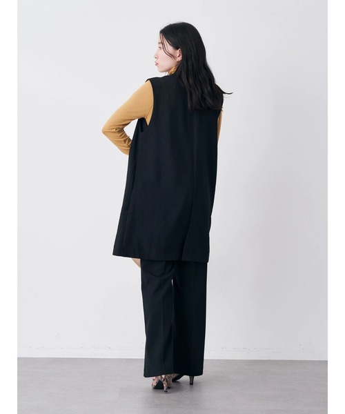 earth music&ecology（アースミュージックアンドエコロジー）の「センターシームパンツ（その他パンツ・レディース・ブラック/ダークグリーン/ベージュ/パープル・S/M）」の13枚目の写真