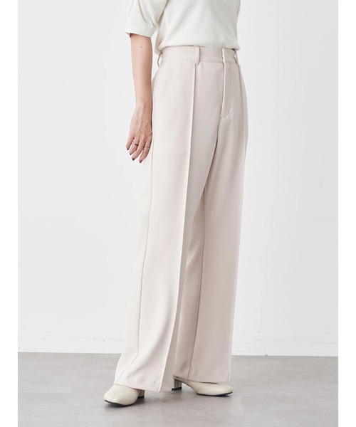 earth music&ecology（アースミュージックアンドエコロジー）の「センターシームパンツ（その他パンツ・レディース・ブラック/ダークグリーン/ベージュ/パープル・S/M）」の15枚目の写真