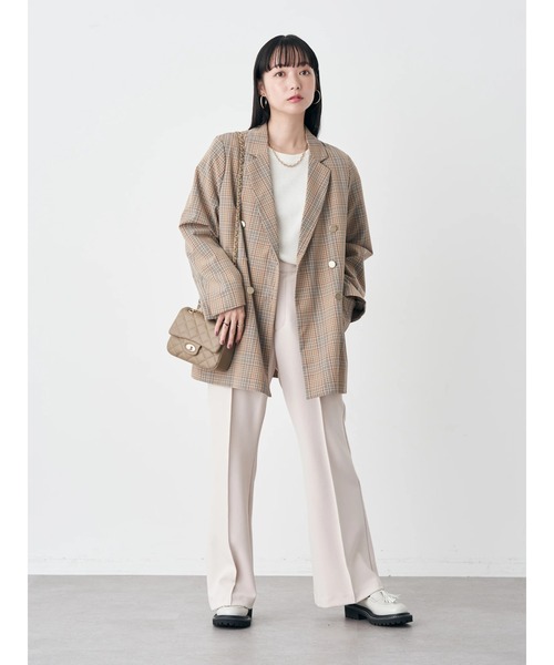 earth music&ecology（アースミュージックアンドエコロジー）の「センターシームパンツ（その他パンツ・レディース・ブラック/ダークグリーン/ベージュ/パープル・S/M）」の17枚目の写真