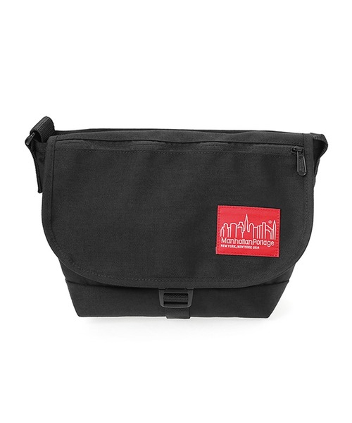 Manhattan Portage（マンハッタンポーテージ）の「Nylon Messenger Bag JR Flap Zipper Pocket（メッセンジャーバッグ・メンズ・ブラック・SMALL）」の14枚目の写真