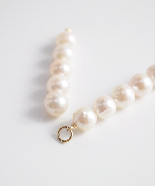 anq.（アンク）の「「anq.」K14GF ・アコヤパールライン　チャーム　LCHF221002（チャーム・レディース・ホワイト・ONE SIZE）」の4枚目の写真