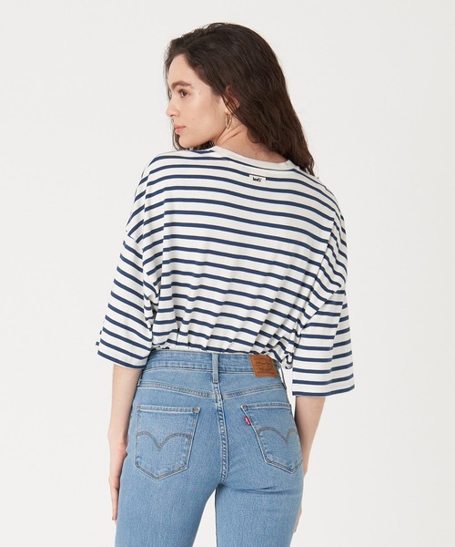 Levi's(リーバイス)の「Levi's/リーバイス DRAPEY ショートスリーブTシャツ SARGASSO SEA(Tシャツ/カットソー・レディース・ブルー・S/XS/M)」の3枚目の写真