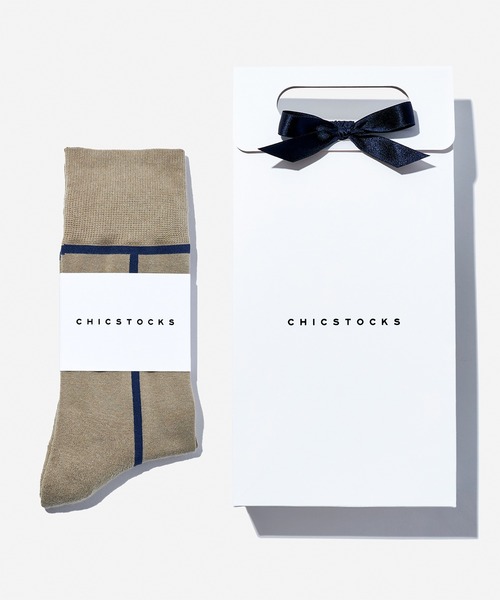CHICSTOCKS(シックストックス)の「1足ギフトバッグセット(ソックス/靴下・レディース・グリーン/ホワイト/ネイビー/ブラック/グレイッシュベージュ/マスタード/ヘザーグレー・LARGE/MEDIUM/SMALL)」の5枚目の写真
