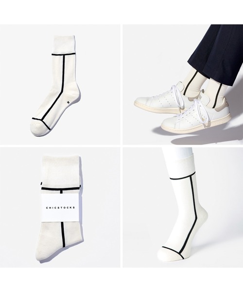 CHICSTOCKS(シックストックス)の「1足ギフトバッグセット(ソックス/靴下・レディース・グリーン/ホワイト/ネイビー/ブラック/グレイッシュベージュ/マスタード/ヘザーグレー・LARGE/MEDIUM/SMALL)」の8枚目の写真