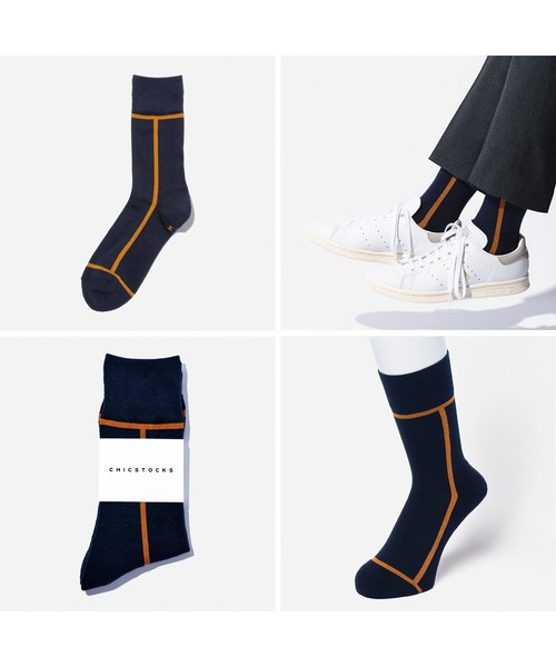 CHICSTOCKS(シックストックス)の「1足ギフトバッグセット(ソックス/靴下・レディース・グリーン/ホワイト/ネイビー/ブラック/グレイッシュベージュ/マスタード/ヘザーグレー・LARGE/MEDIUM/SMALL)」の12枚目の写真