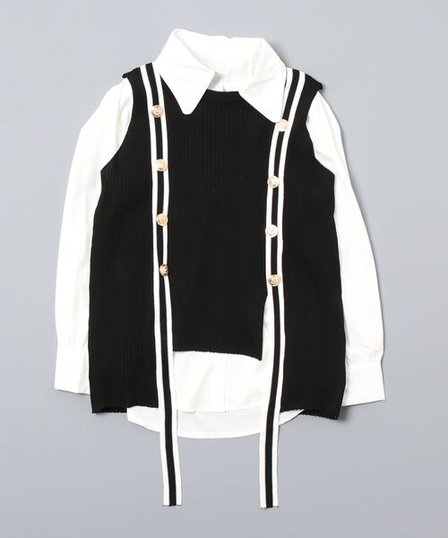 Cepica（セピカ）の「配色ベストSetシャツ（シャツ/ブラウス・レディース・ブラック・FREE）」の17枚目の写真