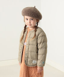 BEAMS mini | BEAMS mini / サーモライト 中綿 ノーカラー ブルゾン (90～150㎝)(ブルゾン)