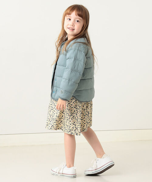 BEAMS mini(ビームスミニ)の「BEAMS mini / サーモライト 中綿 ノーカラー ブルゾン (90~150㎝)(ブルゾン・キッズ・サックスブルー/ブラウン系その他・100/110/120/130/140/150/90)」の9枚目の写真