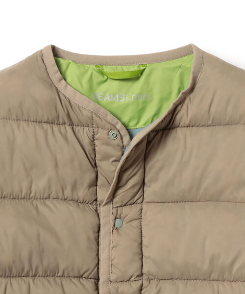 BEAMS mini(ビームスミニ)の「BEAMS mini / サーモライト 中綿 ノーカラー ブルゾン (90~150㎝)(ブルゾン・キッズ・サックスブルー/ブラウン系その他・100/110/120/130/140/150/90)」の15枚目の写真