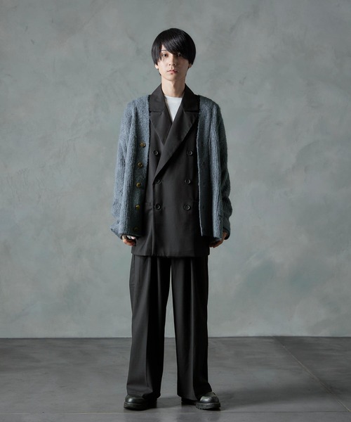 NILWAY(ニルウェイ)の「ボリュームスリーブルーズニットカーディガン(カーディガン/ボレロ・メンズ・オフホワイト/ブルー/ブラック・MEDIUM/LARGE)」の10枚目の写真