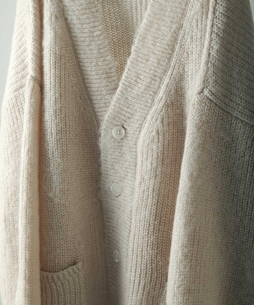 NILWAY(ニルウェイ)の「ボリュームスリーブルーズニットカーディガン(カーディガン/ボレロ・メンズ・オフホワイト/ブルー/ブラック・MEDIUM/LARGE)」の13枚目の写真