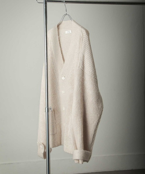 NILWAY(ニルウェイ)の「ボリュームスリーブルーズニットカーディガン(カーディガン/ボレロ・メンズ・オフホワイト/ブルー/ブラック・MEDIUM/LARGE)」の16枚目の写真