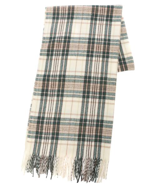 earth music&ecology（アースミュージックアンドエコロジー）の「ナイスタッチチェックストール（ストール/ショール・レディース・ブルー/グリーン/アイボリー/ベージュ・FREE）」の19枚目の写真