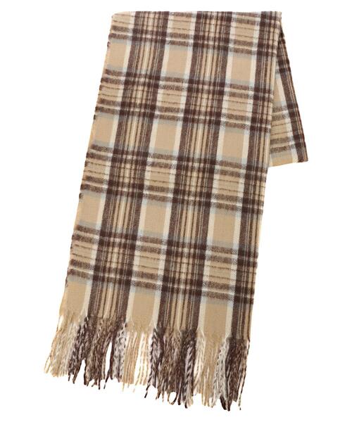 earth music&ecology（アースミュージックアンドエコロジー）の「ナイスタッチチェックストール（ストール/ショール・レディース・ブルー/グリーン/アイボリー/ベージュ・FREE）」の20枚目の写真