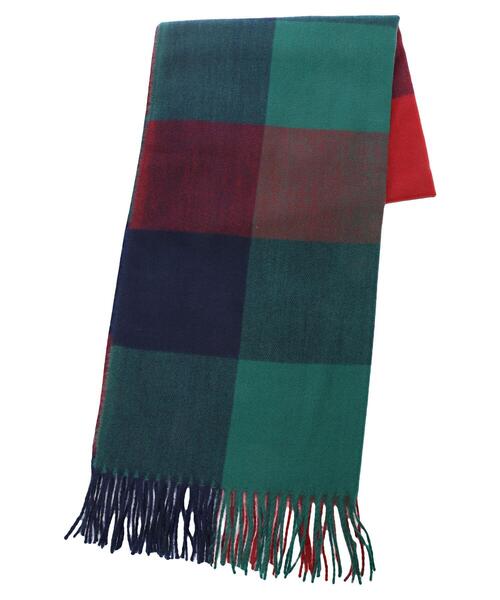 earth music&ecology（アースミュージックアンドエコロジー）の「ナイスタッチチェックストール（ストール/ショール・レディース・ブルー/グリーン/アイボリー/ベージュ・FREE）」の21枚目の写真