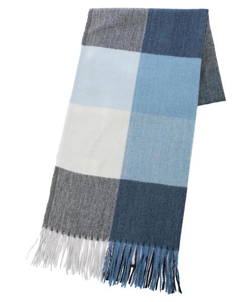 earth music&ecology（アースミュージックアンドエコロジー）の「ナイスタッチチェックストール（ストール/ショール・レディース・ブルー/グリーン/アイボリー/ベージュ・FREE）」の22枚目の写真